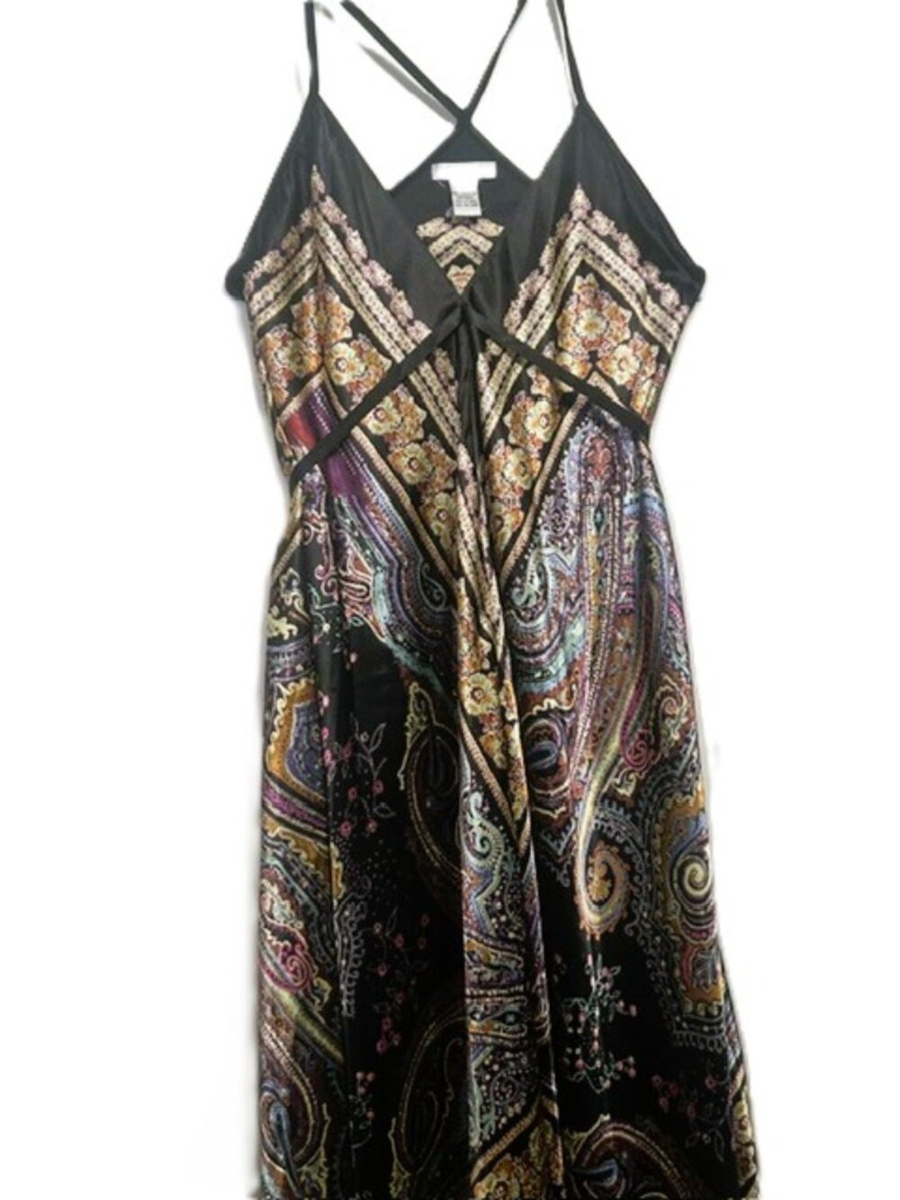 Ultra Pink Pool Dress L Black Multicolor Butterfly Maxi Cover up